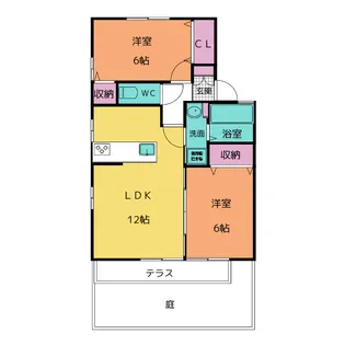 ヴィエンヌ【1階】の間取り