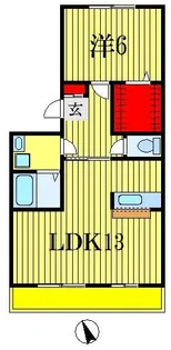 グランピア春日【1階】の間取り