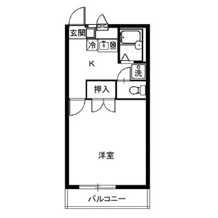 プレジール 星の宮【1階】の間取り