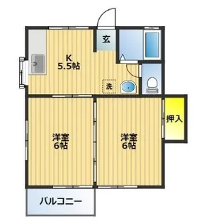 シャトレ【2階】の間取り