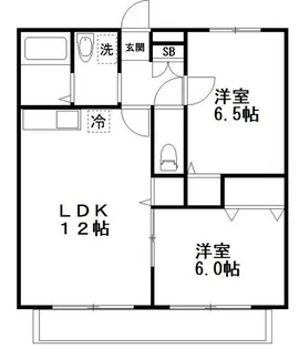 プランドールB棟【1階】の間取り