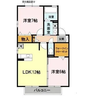 リビングタウン学研都市A~E B棟【2階】の間取り