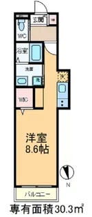 オンズボヌール【2階】の間取り