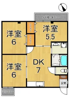 レジデンス睦中馬込【2階】の間取り