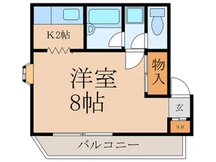 第3江口コ-ポ【3階】の間取り