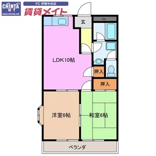 キャピトルヒルズI【1階】の間取り