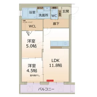 グランツ羽黒【2階】の間取り