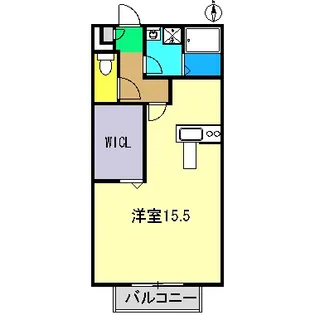 ビーンズ南川添 II【1階】の間取り