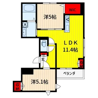 MAISON de Soie【2階】の間取り