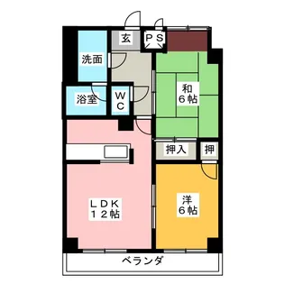 ラフォーレ伏屋【2階】の間取り