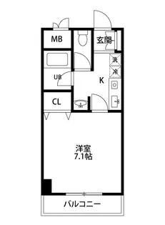 グランディール壱番館【5階】の間取り