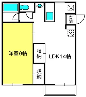 ユリハイツ【2階】の間取り