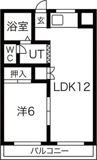 フラットイン【6階】の間取り