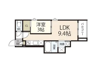 REGALEST 江波東【1階】の間取り