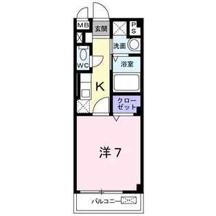 ブリリアント アコーポリッシュ【1階】の間取り