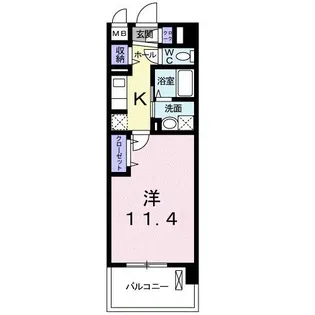 クラン モラ【5階】の間取り