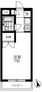 久が原1K【3階】の間取り