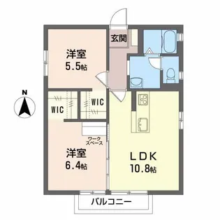 フレグランス太田部I【1階】の間取り