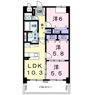 エテルノ・パラッツオ K【4階】の間取り