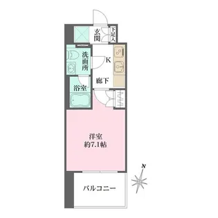 ベルフェリーク横濱山下町【4階】の間取り