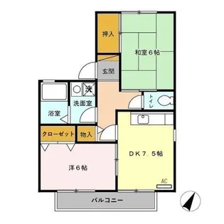 エーデル I【2階】の間取り