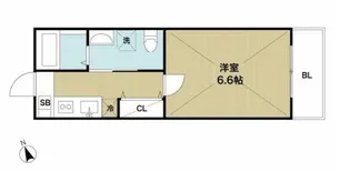 La vita竹ノ塚【1階】の間取り