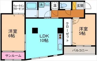 ノース・フィールド【3階】の間取り