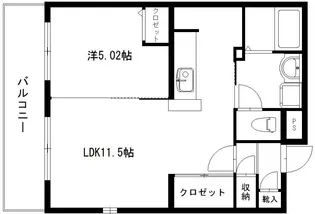シルヴァーノ【2階】の間取り