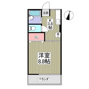 テクノポリス宝木【2階】の間取り