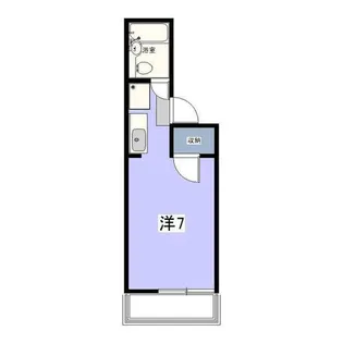 ハイツフジハラC【1階】の間取り