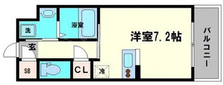 レジュールアッシュ桜宮リバーコート【9階】の間取り