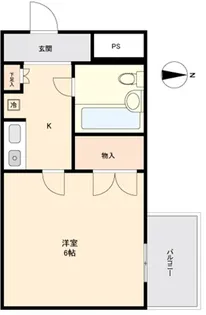 グランデール八王子【3階】の間取り