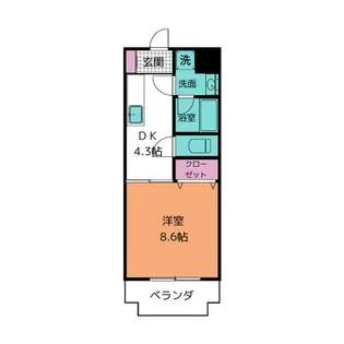 La Flora【3階】の間取り