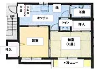 エヌ・ケイ・ハイツ【1階】の間取り