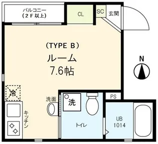 エスト清澄白河【3階】の間取り