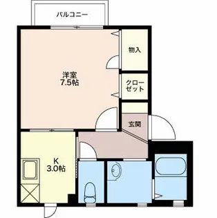 サンライズ鵜ノ子 B【2階】の間取り