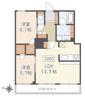 ヴィナシス金町タワーレジデンス【39階】の間取り