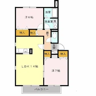 ラフィーネ A棟【2階】の間取り