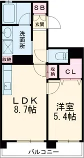ヒルズ文教【2階】の間取り