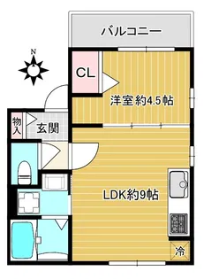 BELL LEAD YAMAICHI NORTH【3階】の間取り