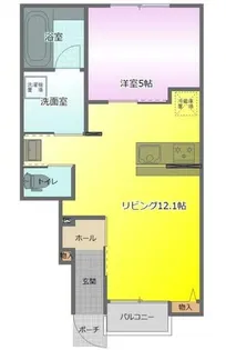 グランツリー連取 北棟【1階】の間取り