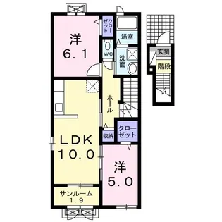 レグレード C【2階】の間取り