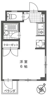 第二サニーコーポ【2階】の間取り