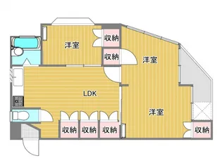 パークハイツ【2階】の間取り