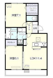 セジュールT・S【2階】の間取り