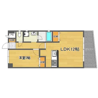リバーサイドマンションB棟【2階】の間取り