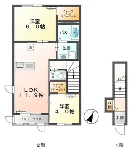 サングレイス【2階】の間取り