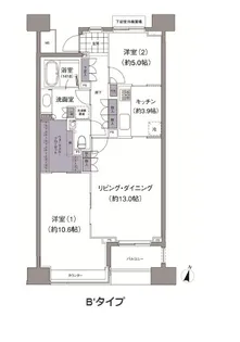 アビティ目黒【3階】の間取り