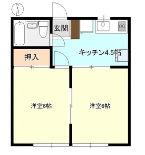 サンライズコート【1階】の間取り