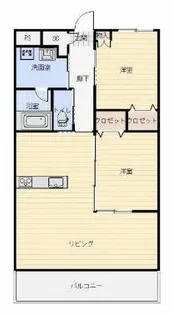 La riviereII【2階】の間取り